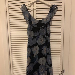 Blue flower dress from Reformation
